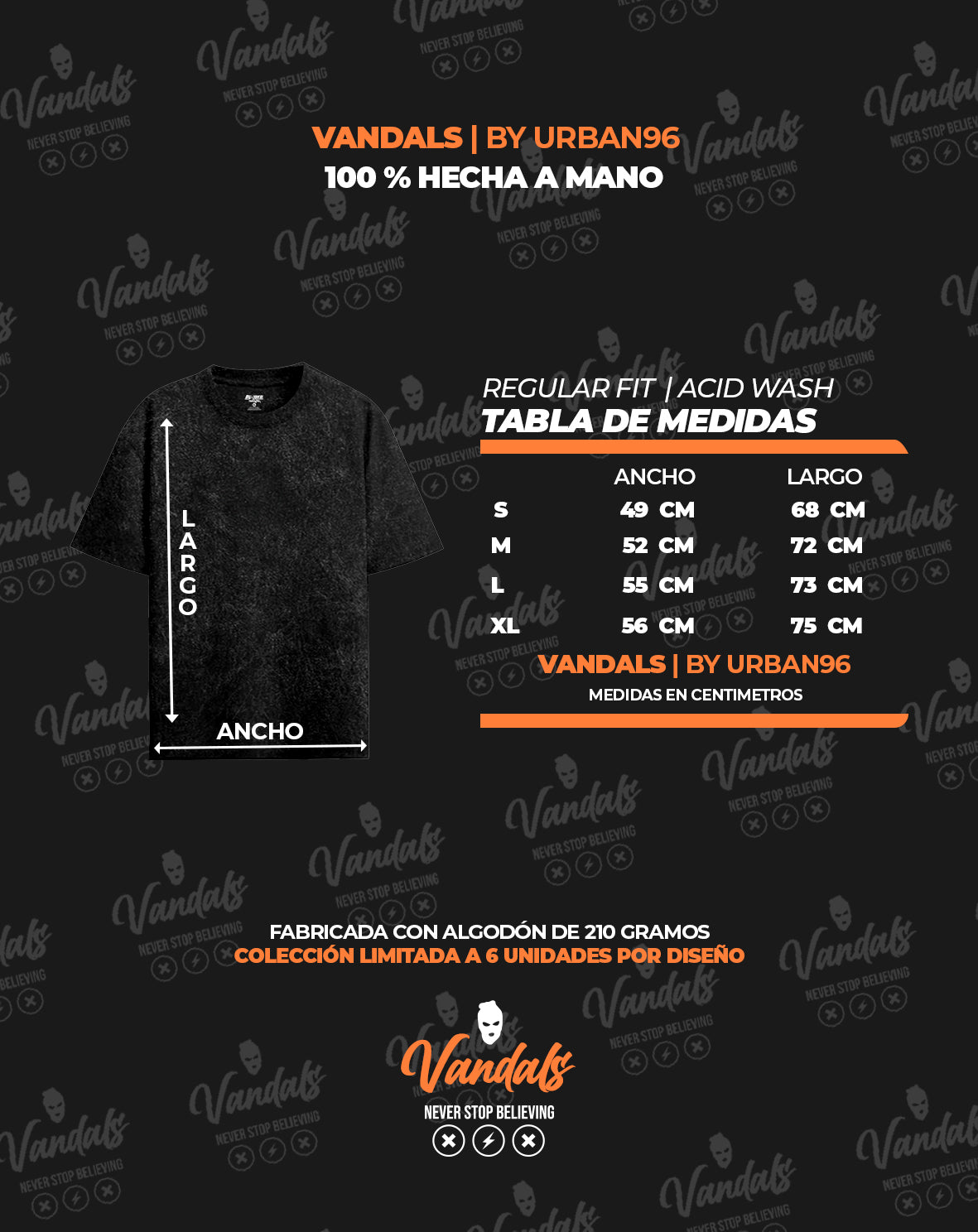 OUTSIDERS ACID WASH | CAMISETA REGULAR FIT PREMIUM