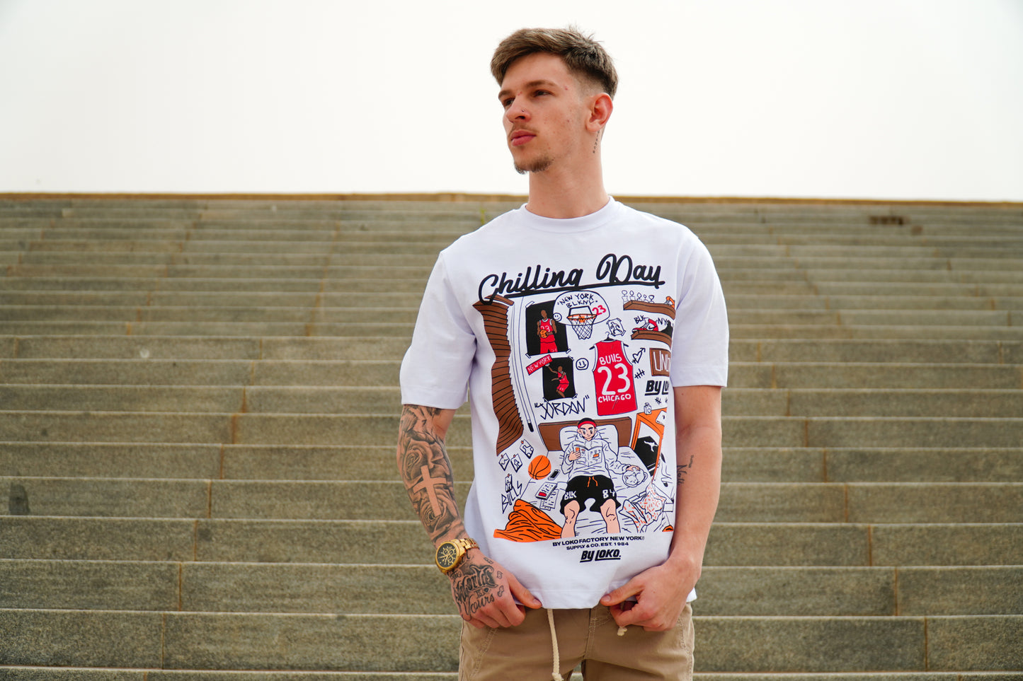 Camiseta Boxy Chilling Day