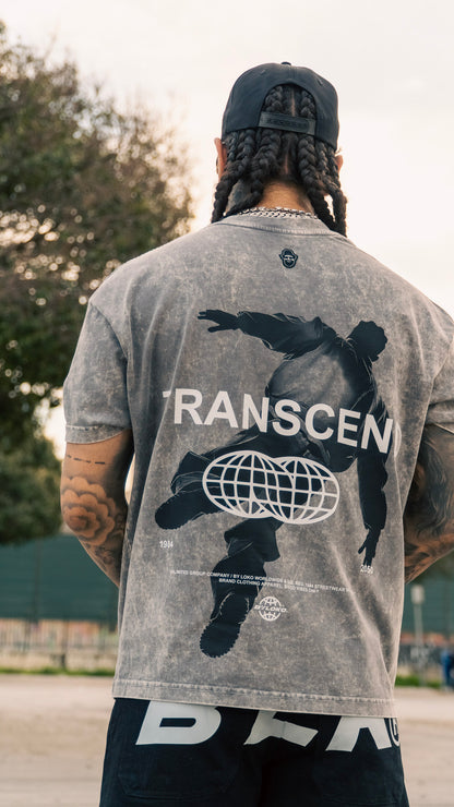 TRANSCEND | CAMISETA OVERSIZE ACID WASH 250gr