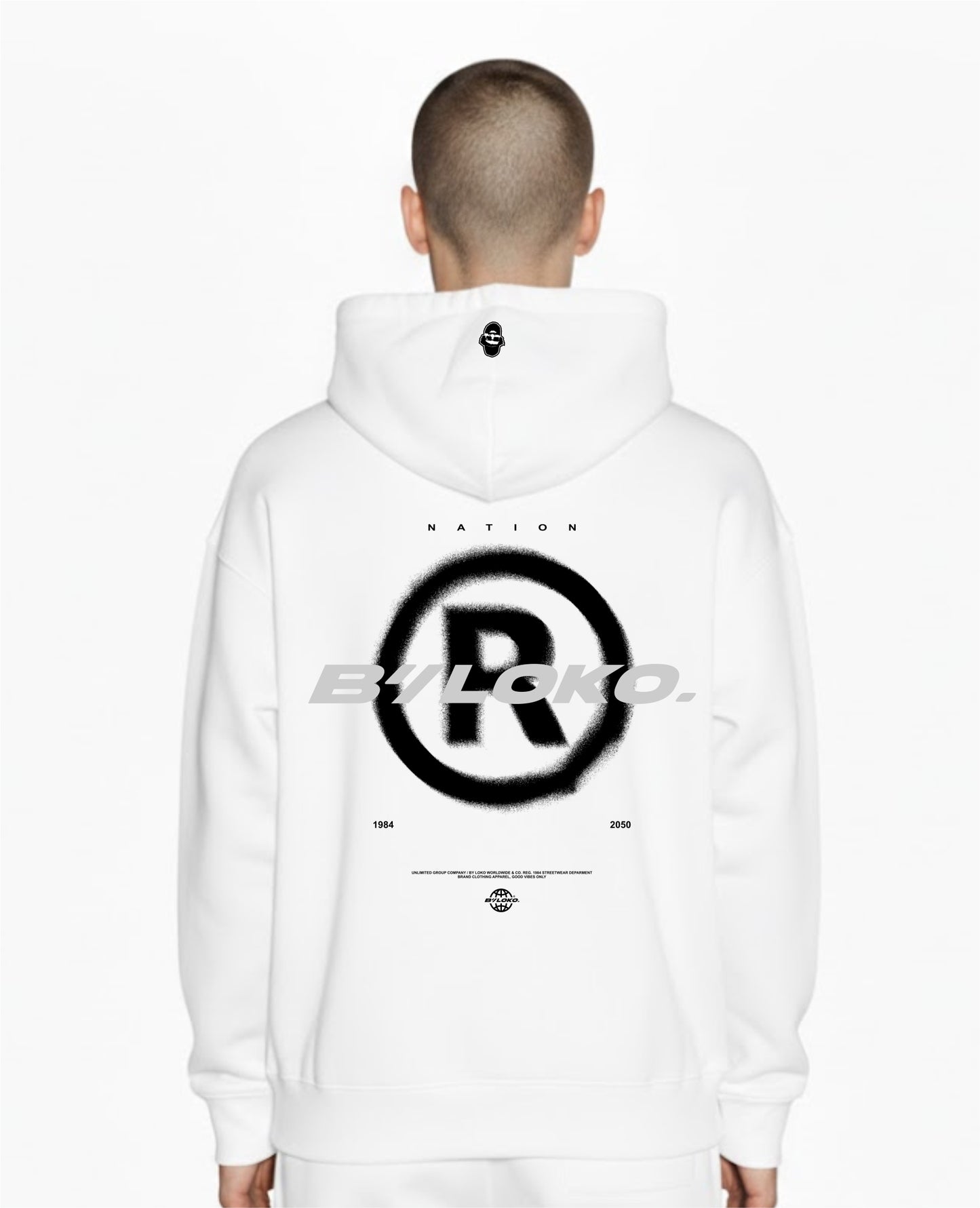 HOODIE PREMIUM WHITE  | ALGODON 410GSM
