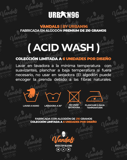 OUTSIDERS ACID WASH | CAMISETA REGULAR FIT PREMIUM