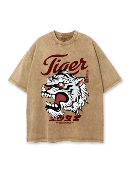 TIGER ACID WASH | CAMISETA REGULAR FIT PREMIUM