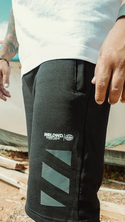 PANTALON CORTO NEGRO ALGODÓN