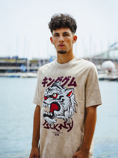 TIGER ACID WASH | CAMISETA REGULAR FIT PREMIUM