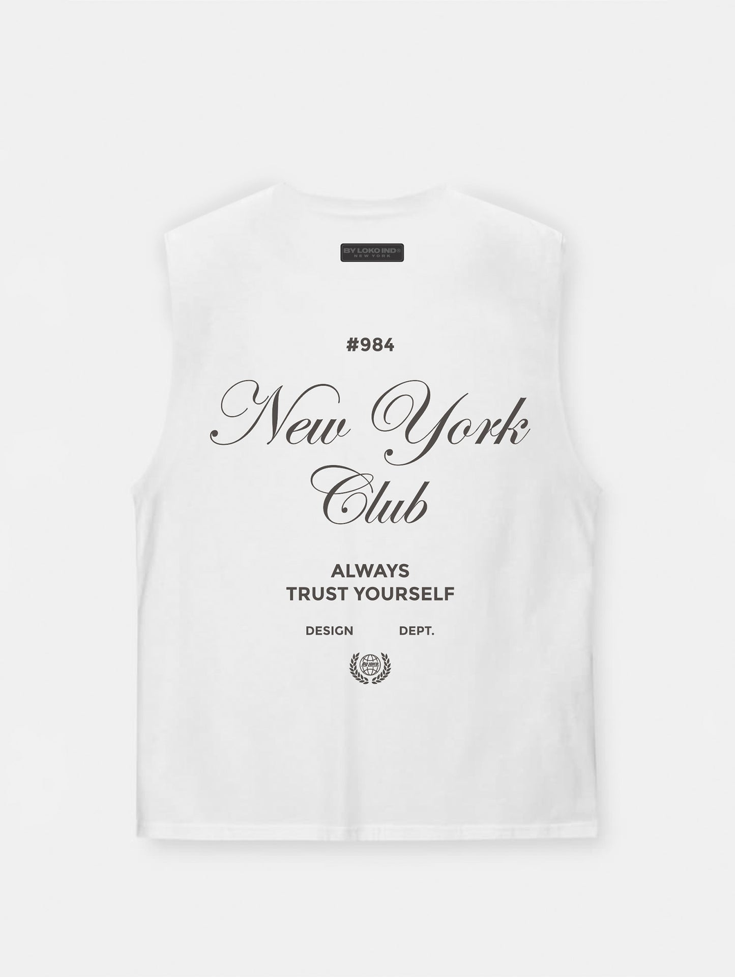 WHITE NY CLUB | CAMISETA TANK OVERSIZE LUXURY 230