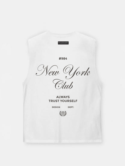 WHITE NY CLUB | CAMISETA TANK OVERSIZE LUXURY 230