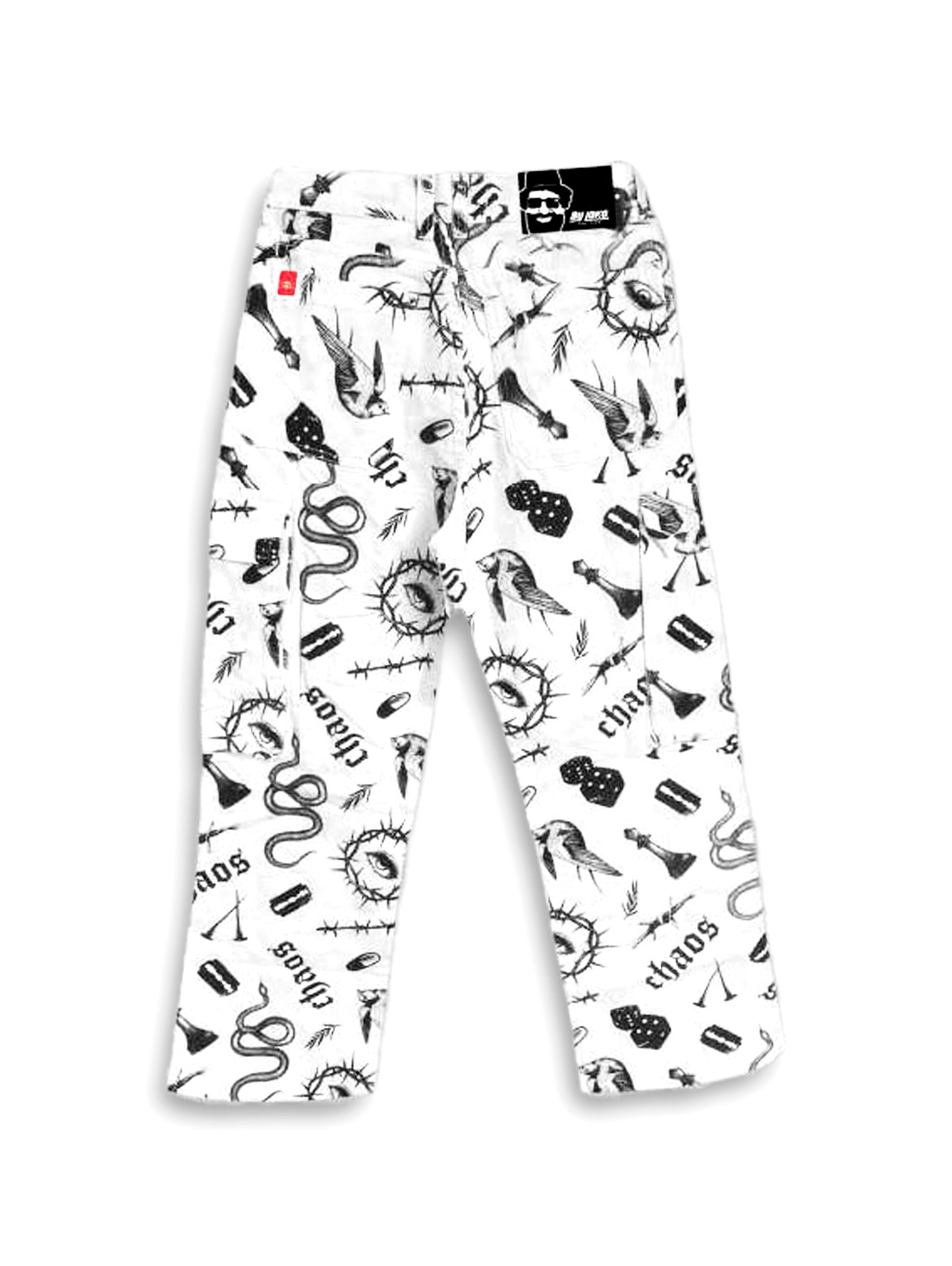 PANTALÓN VAQUERO BLANCO VANDALS | BAGGIE LUXURY