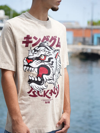 TIGER ACID WASH | CAMISETA REGULAR FIT PREMIUM