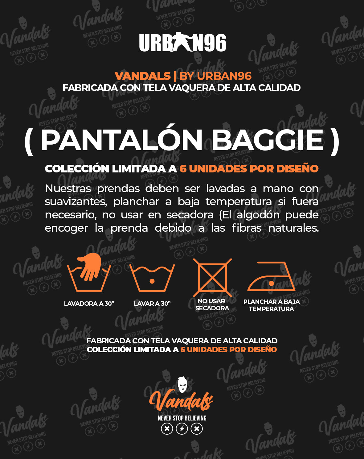 PANTALÓN VAQUERO BLANCO VANDALS | BAGGIE LUXURY