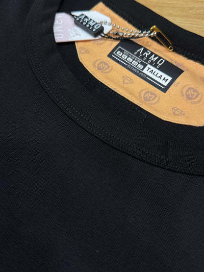 ARMO BASIC BLACK | TANK LUXURY ALGODON 310GSM