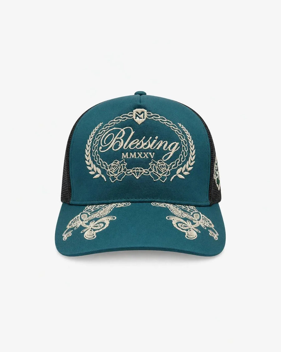 Crowned In Grace Cap · Verde botella